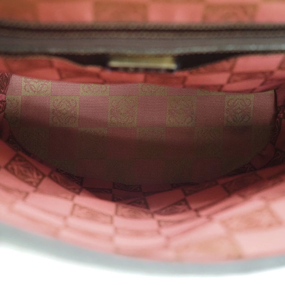 LOEWE Tote Bag Braided Basket Bucket Brown Leather Ladies - Picture 9 of 10